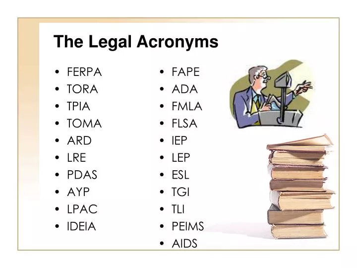 the legal acronyms