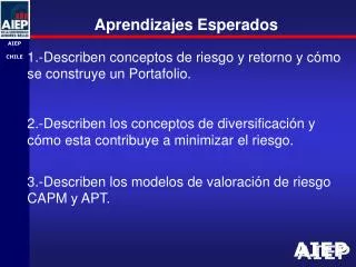 aprendizajes esperados