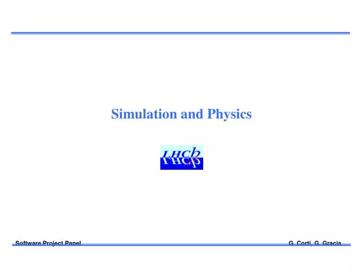 simulation and physics
