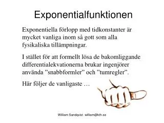 exponentialfunktionen