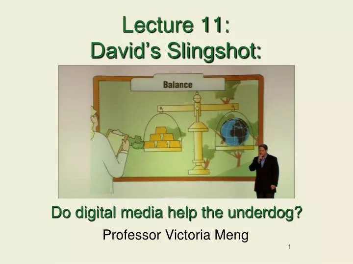 lecture 11 david s slingshot