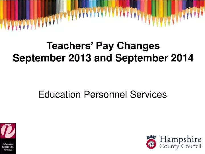teachers pay changes september 2013 and september 2014