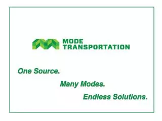One Source. Many Modes. Endless Solutions.