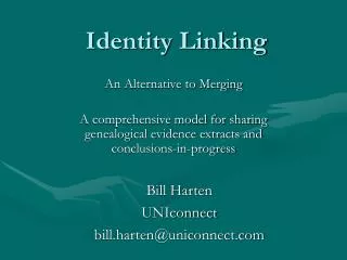 Identity Linking