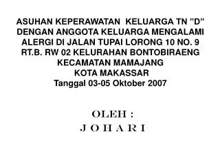 oleh j o h a r i