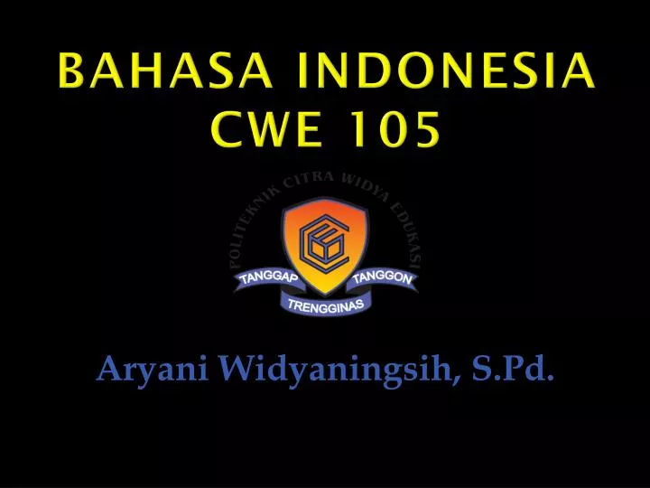 bahasa indonesia cwe 105