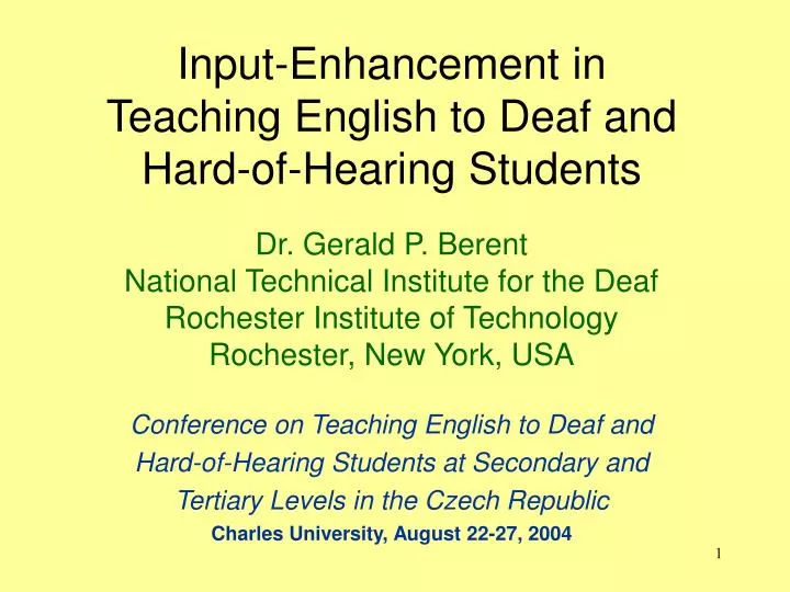 input enhancement in teaching english to deaf and hard of hearing students
