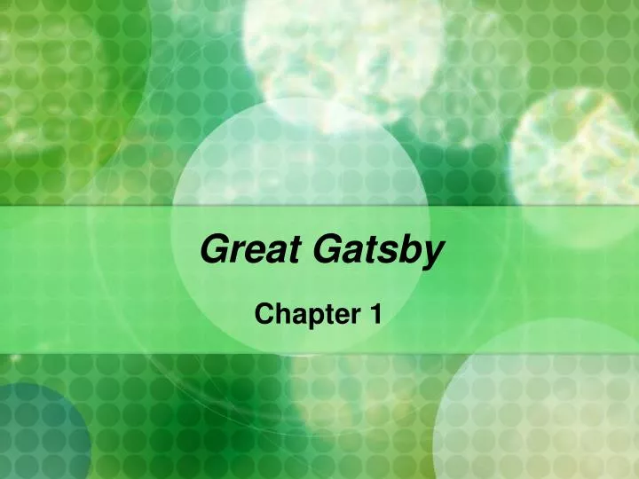 great gatsby