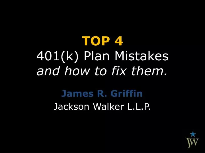 top 4 401 k plan mistakes and how to fix them