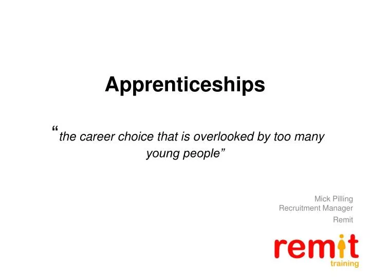 apprenticeships the career choice that is overlooked by too many young people