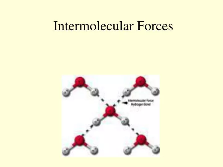 intermolecular forces