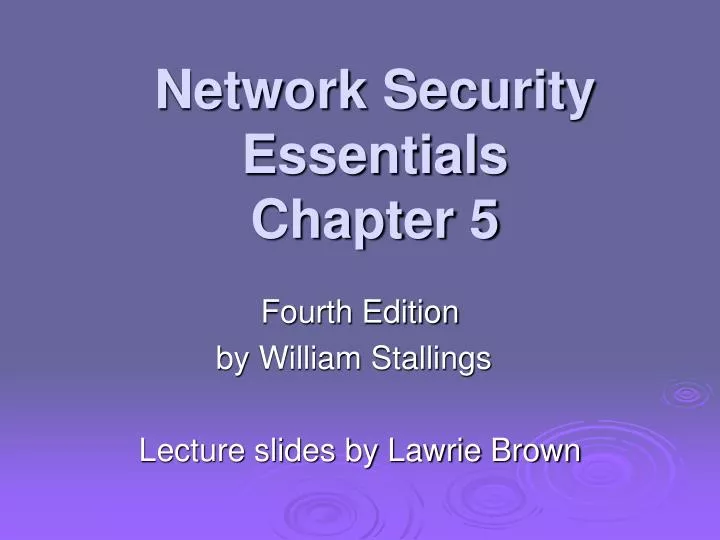 network security essentials chapter 5