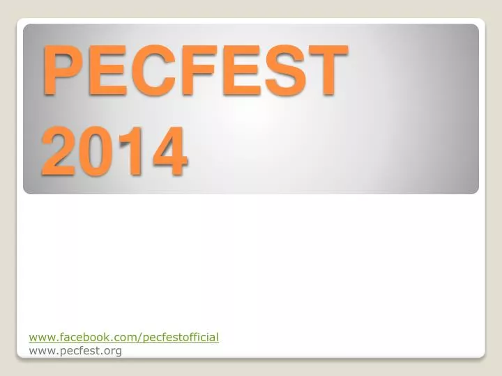 pecfest 2014