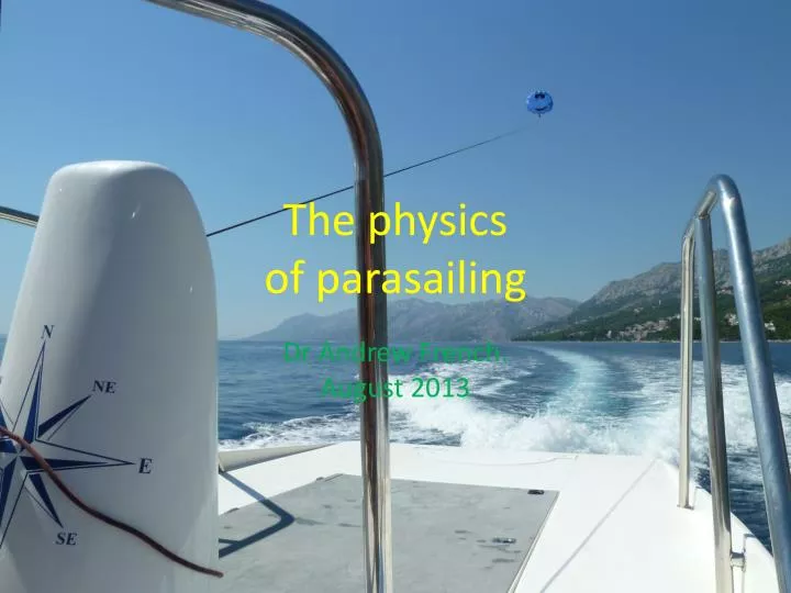 the physics of parasailing