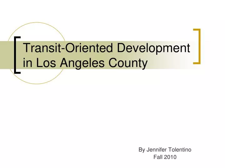 transit oriented development in los angeles county