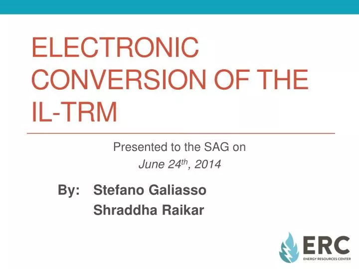 electronic conversion of the il trm