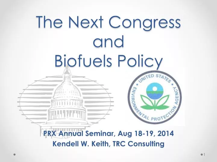 the next congress and biofuels policy