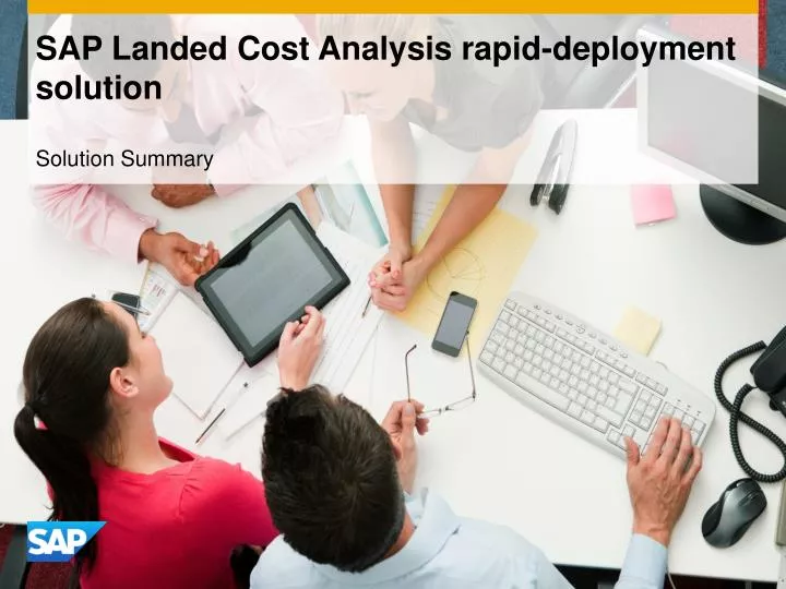 sap landed cost analysis rapid deployment solution