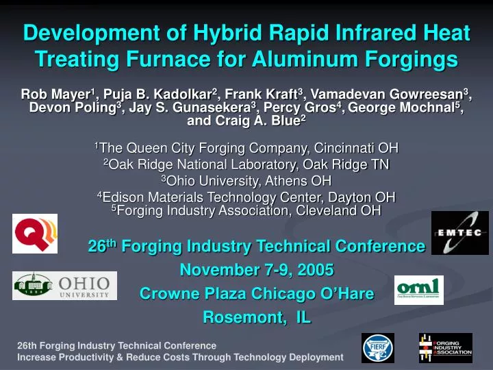 development of hybrid rapid infrared heat treating furnace for aluminum forgings
