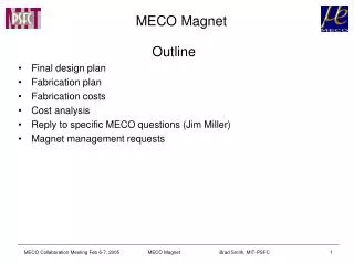 MECO Magnet