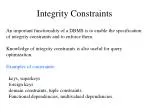 Integrity Constraints - slide 1