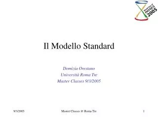 il modello standard