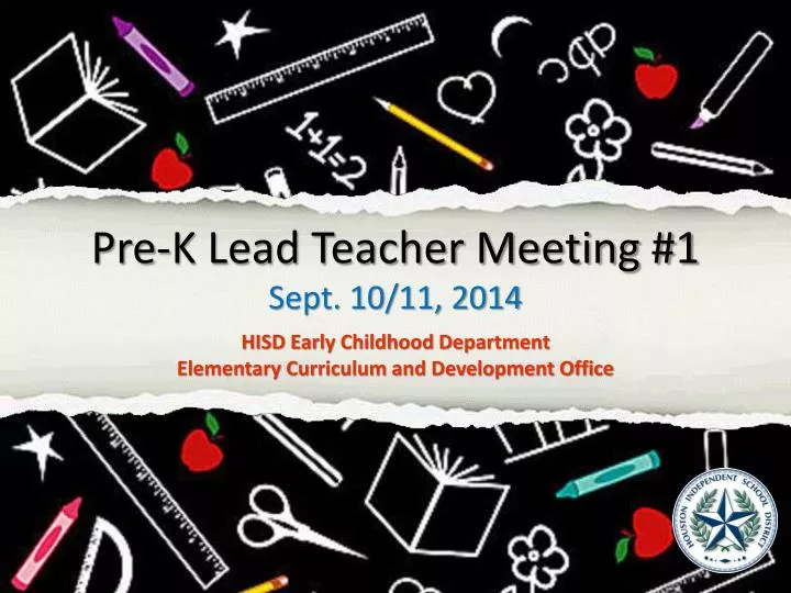 pre k lead teacher meeting 1 sept 10 11 2014