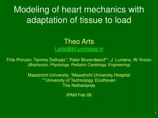 Modeling of heart mechanics with adaptation of tissue to load
