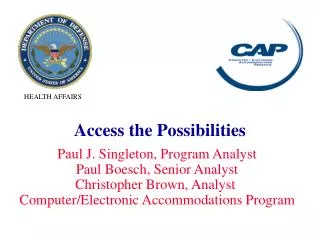 Access the Possibilities