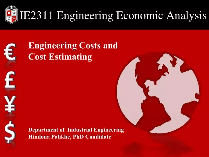 ie2311 engineering economic analysis