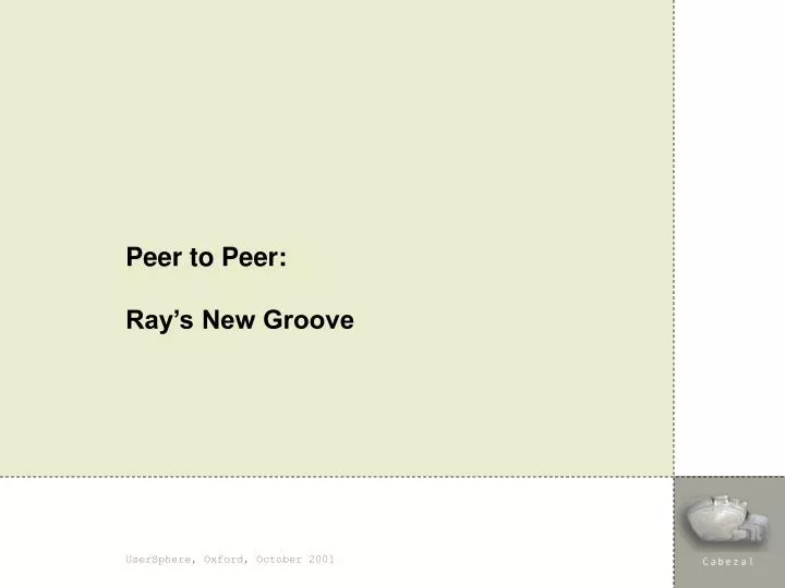 peer to peer ray s new groove