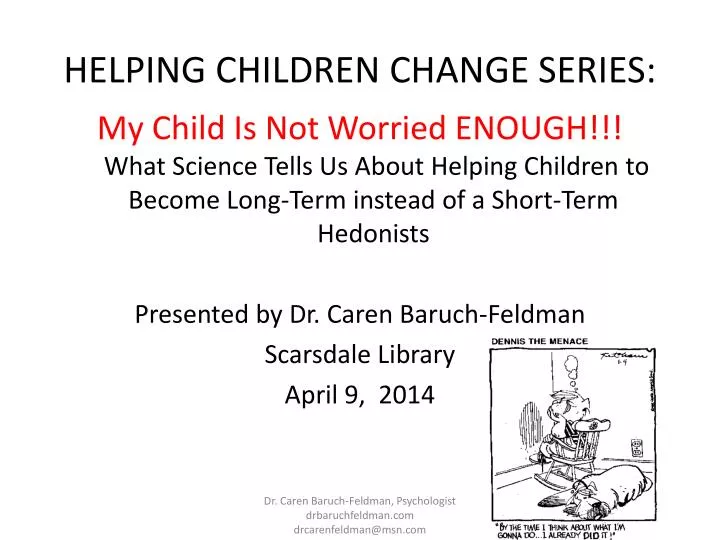 helping children change series