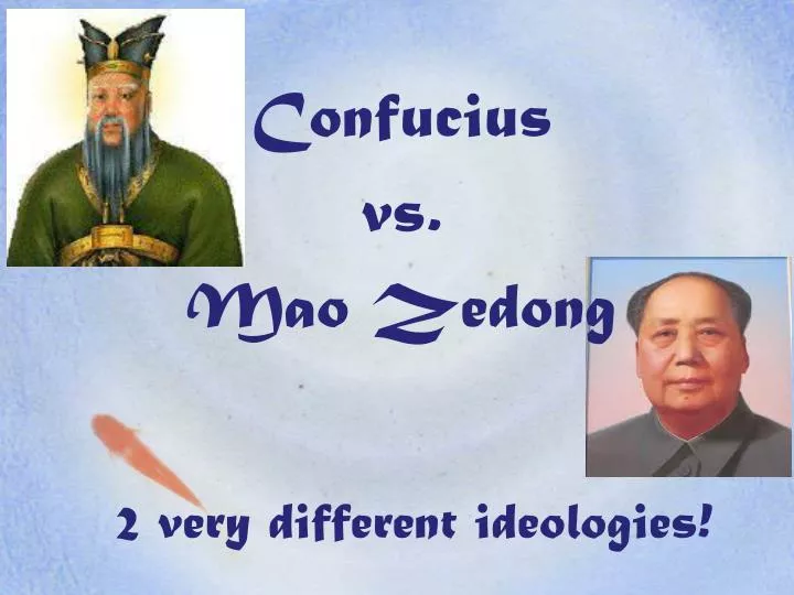 confucius vs mao zedong
