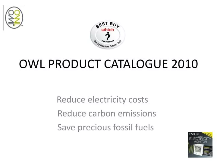 owl product catalogue 2010