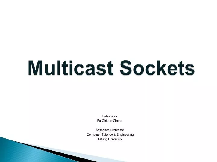multicast sockets