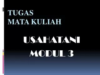 usahatani modul 3