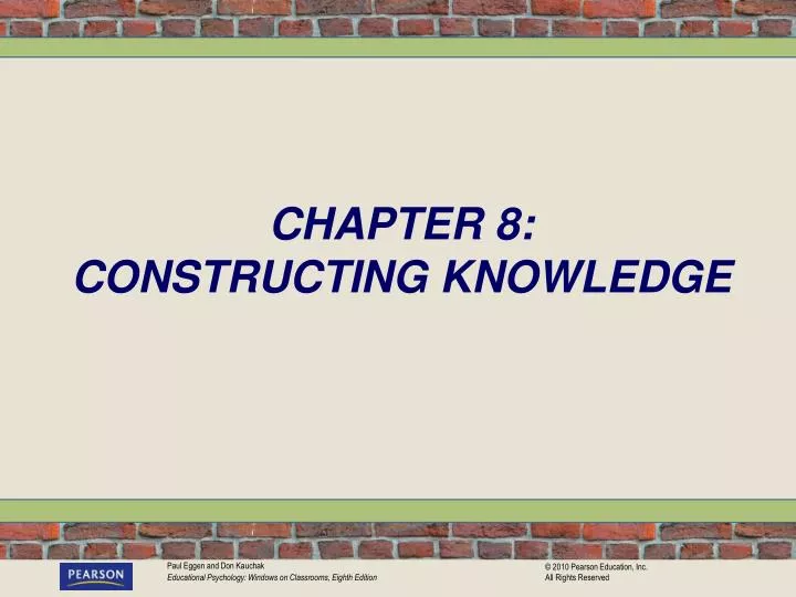chapter 8 constructing knowledge