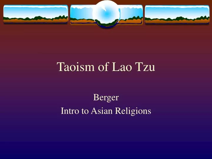 taoism of lao tzu