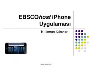 ebsco host iphone uygulamas