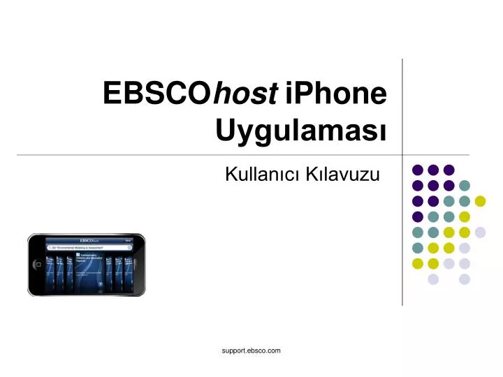 ebsco host iphone uygulamas