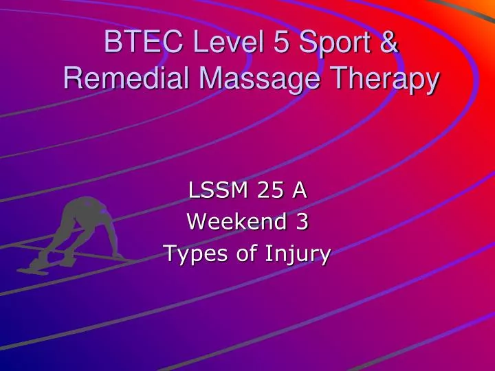 btec level 5 sport remedial massage therapy