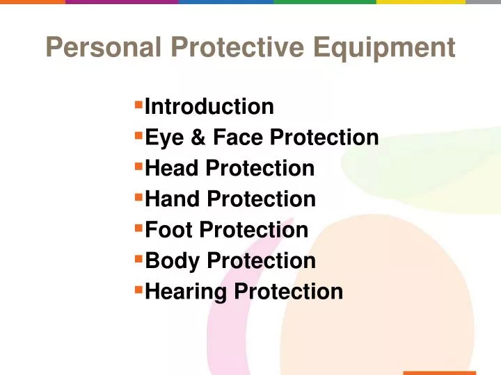 personal protective equipment