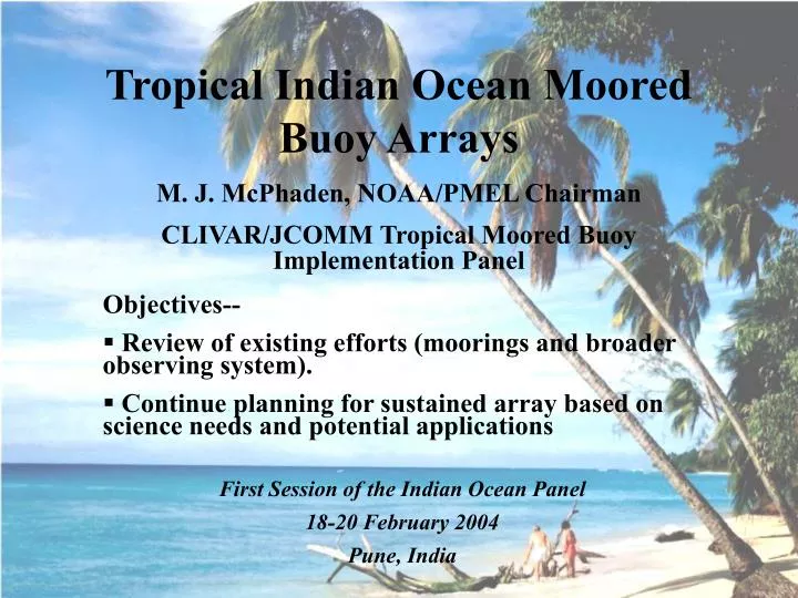 tropical indian ocean moored buoy arrays