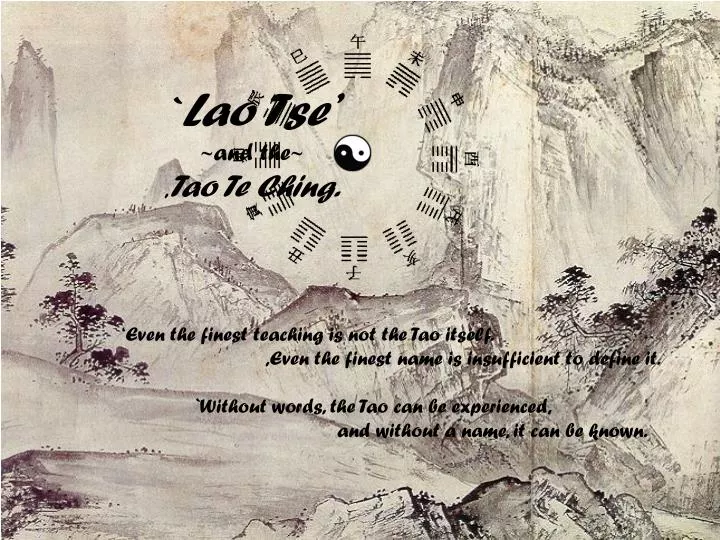 lao tse and the tao te ching