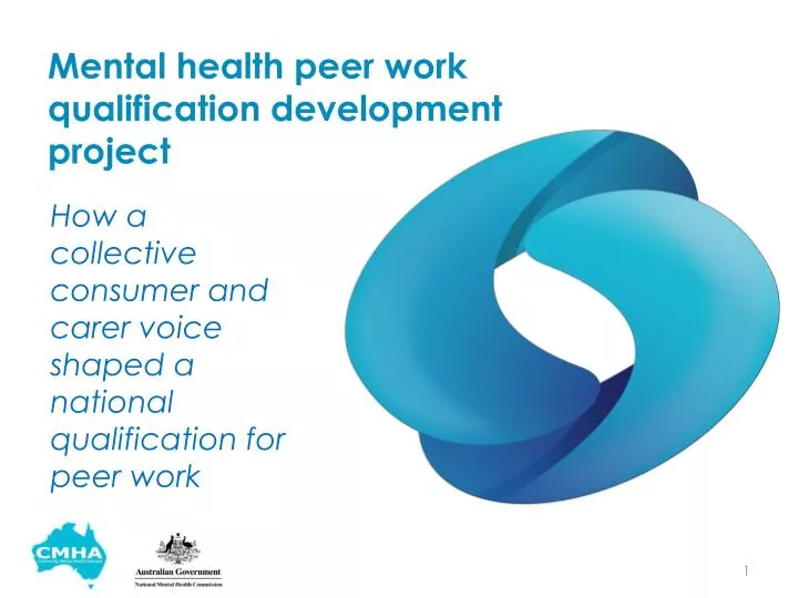 mental health peer work qualification development project