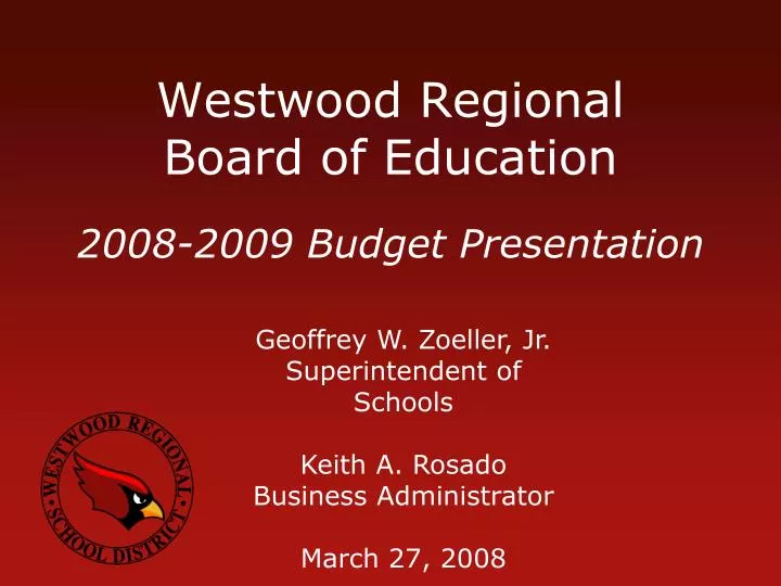 westwood regional board of education