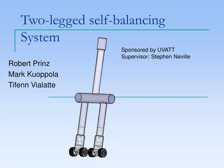 two legged self balancing system