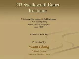 233 Swallowtail Court Brisbane