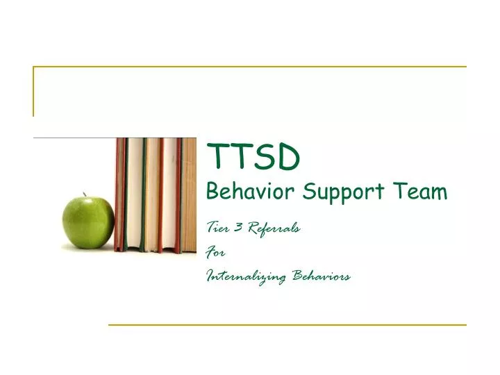 ttsd behavior support team