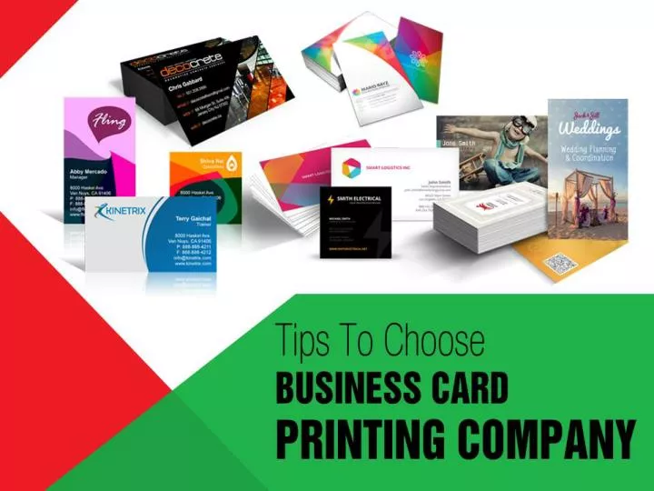 tips to choose business card printing company